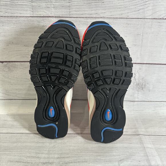 Nike Air Max 97 Shoes Women 9.5 Double Swoosh 2022 DV2222 100 Red Blue White - Picture 6 of 8